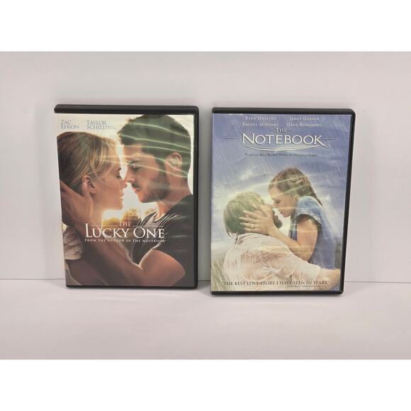 Nicholas Sparks Romantic Dvd Bundle | The Notebook | The Lucky One - Picture 1 of 2